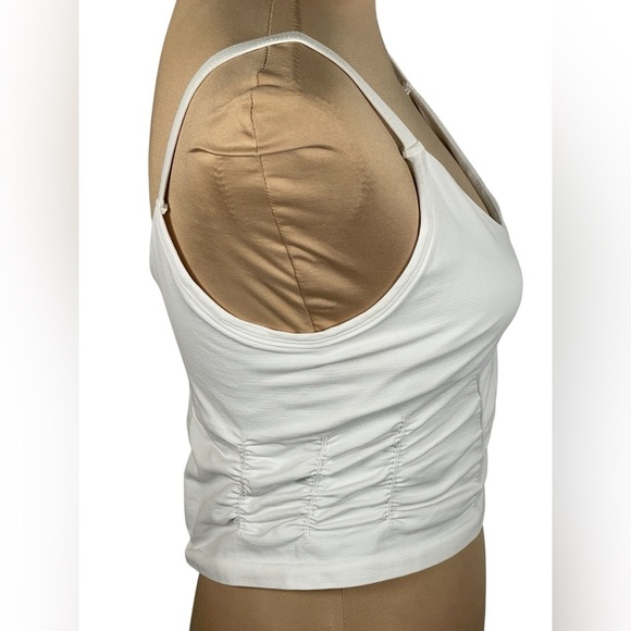 FREE PEOPLE ~ Good Karma Ruched Crop Tank Size M/L - Picture 7 of 11